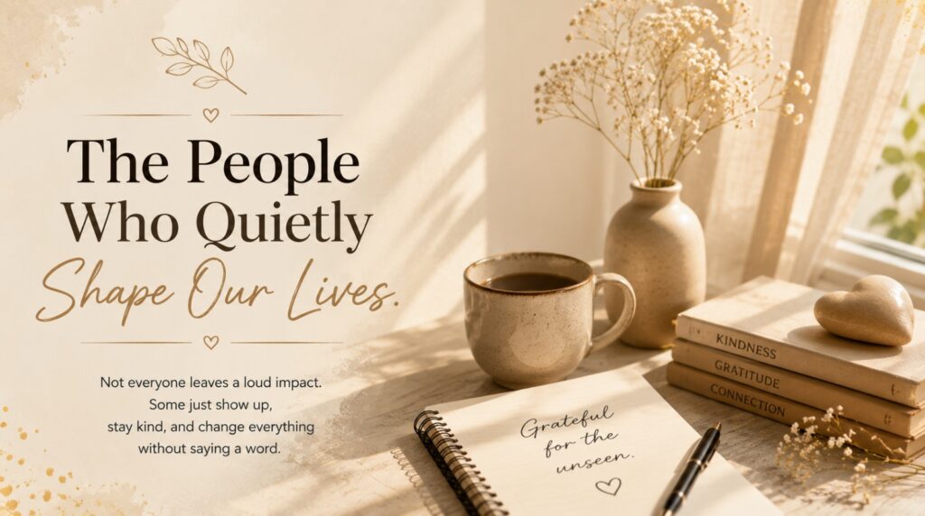 The People Who Quietly Shape Our Lives