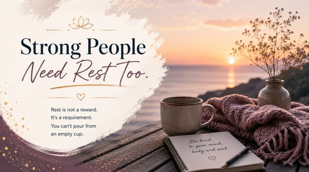 Strong People Need Rest Too