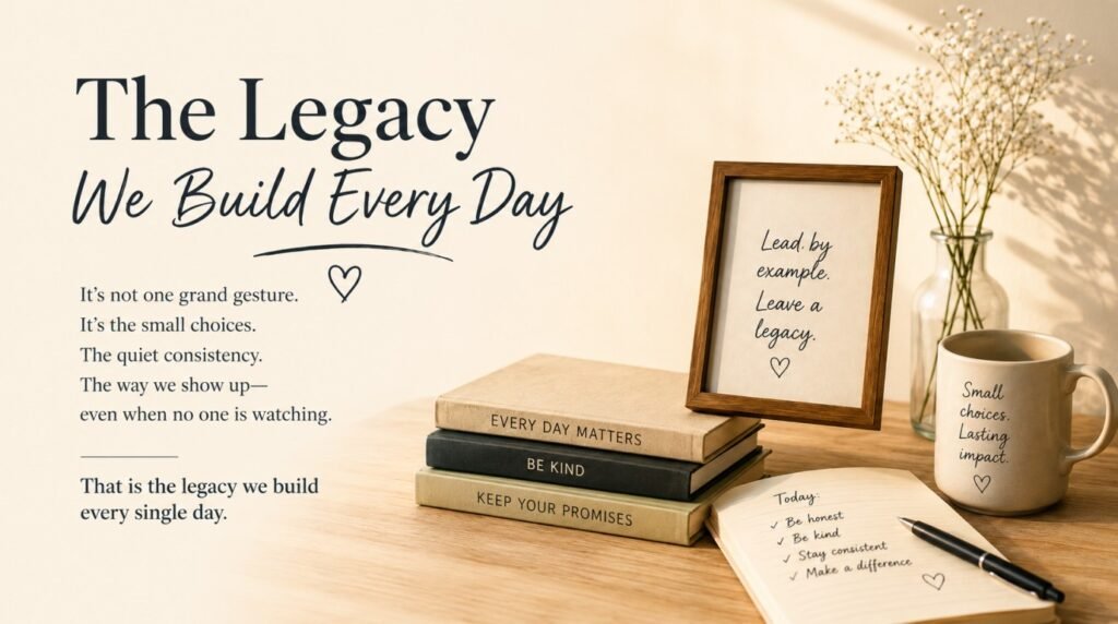 The Legacy We Build Every Day