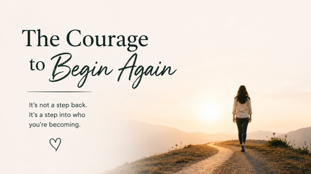 The Courage to Begin Again